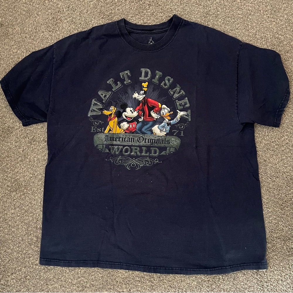 Disney Dark blue T-Shirt with Mickey and Friends